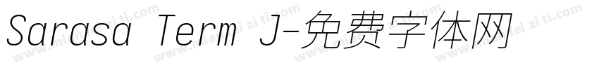 Sarasa Term J字体转换